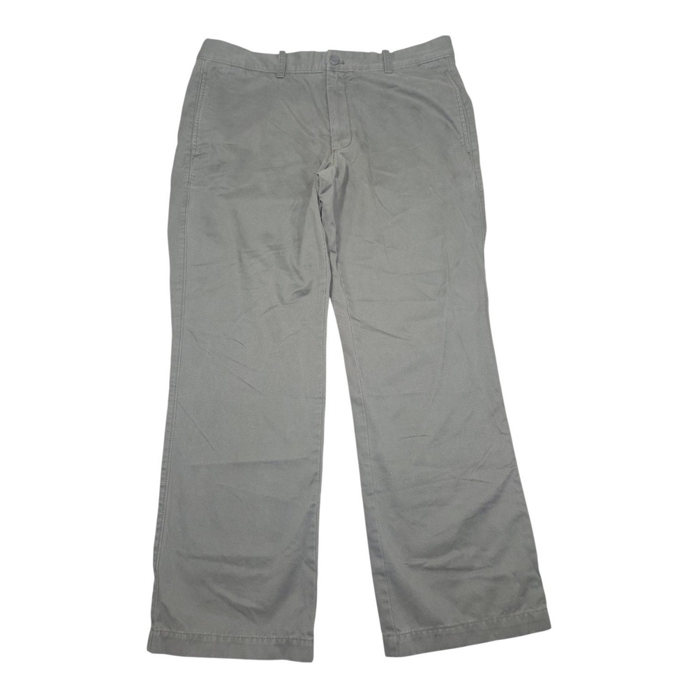 Gap The Original Khaki Straight Leg Pants Gray Sz 36x30 Industrial Standard